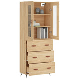Highboard Sonoma Oak 69.5x34x180 cm Engineered Wood 3198380