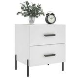 Bedside Cabinet White 40x35x47.5 cm Engineered Wood 827324