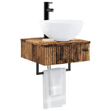 Wall-Mounted Wash Basin Old Wood 40 x 41 x 40.5 cm 890186