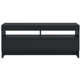 LED TV Cabinet Black Engineered Wood 896106
