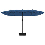 Garden Parasol Azure Blue, Dark Grey Polyester, Powder-Coated Iron 362952