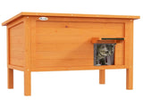 Feral Cat House, Wooden Insulated with Removable Floor, Water-Resistant Openable Roof - Orange T3398P376203