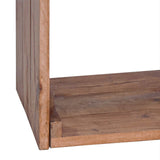 Bedside Table Brown 63 x 30 x 79 cm Solid Mahogany Wood 42012385