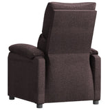 Recliner Chair Dark Brown Fabric 342455