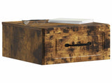 Wall-Mounted Bedside Cabinet 2 pcs Smoked Oak 34.5 x 33 x 20 cm 899286