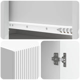 Cabinet Set 2 pcs High Gloss White 33 x 34.5 x 90 cm 3416569