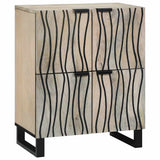 Media Storage Cabinets & Racks White and Black 60 x 33 x 75 cm 4017998