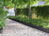 Lawn Edgings 10 pcs Black 103 x 0.05 x 22 cm Steel 874744