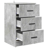 Bedside Cabinet Concrete grey 38 x 38 x 66 cm Engineered wood 883377