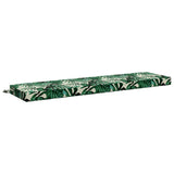 2-Piece Bench Cushions SOEST 2 pcs 100% Polyester Leaf Pattern 949881