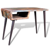 Reclaimed Wood Desk with Iron Legs 241138