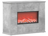 Electric Fireplace Concrete 47 x 18 x 48 cm Engineered wood 8021066