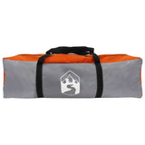 Tipi Tent Grey and Orange 250 x 250 cm Polyester and Steel 42028721