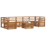 Sofa Sets 8 pcs Natural Solid Acacia Wood 3374529