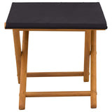 Deck Chair 2 pcs Solid Eucalyptus Wood Black 42024898
