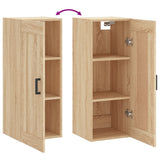 Wall Mounted Cabinet Sonoma Oak 34.5x34x90 cm Engineered Wood 830503