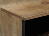 TV Cabinet with Shelf Brown 100 x 33.5 x 46 cm Solid Mango Wood 4018350
