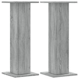 Speaker Stands 2 pcs Grey Sonoma 30x30x80 cm Engineered Wood 852668