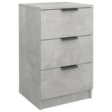 ZNTS Bedside Cabinet Concrete Grey 40x36x65 cm 811276