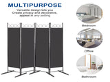 5.74FT 4-Fold Top With Shape 130g Polyester Cloth Plastic Feet Carbon Steel Frame Foldable Screen 02101868