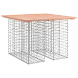 Garden Table Gabion Design 100x102x72 cm Solid Wood Douglas 834369