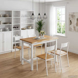 High Bar Table EKAI White 112 x 70 x 91 cm Solid Pine Wood 42037014