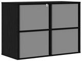 Sideboard with Drawer Black Oak 68.5 x 32 x 67 cm 8000541