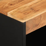 ZNTS Sideboard with 2 Doors 60x33x75 cm Solid Wood Acacia 352914