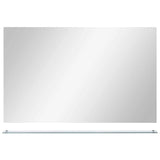 Wall Mirror with Shelf 100x60 cm Tempered Glass 249443