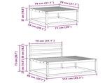 Outdoor Sofa Set Natural Solid Acacia Wood 3368127