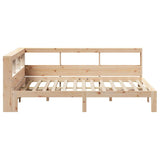 Bookcase Bed without Mattress 120x190 cm Small Double Solid Wood Pine 3324400