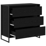 Sideboard Black Oak 79 x 36 x 75.5 cm Engineered Wood 886594