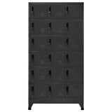 Locker Cabinet Anthracite 90x40x180 cm Steel 339831