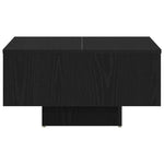 ZNTS Black Oak Coffee Table - 60x60x31.5 cm - Made with Engineered Wood 862626