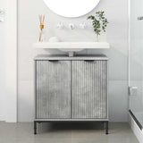 Bathroom Sink Cabinet Concrete Grey 60.5 x 33.5 x 61 cm 883417