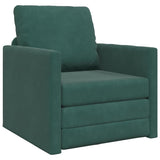 Sofa Bed Dark Green 74 x 77 x 81 cm Velvet 4106616