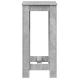 ZNTS Bar Table Concrete Grey 51x50x103.5 cm Engineered Wood 854403