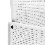 ZNTS Garden Chair Set of 4 White Rattan Standard Durable 847480