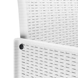 ZNTS Garden Chair Set of 4 White Rattan Standard Durable 847480