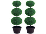 Artificial Plants Honeysuckle Flower in Pot Fake Plants with Curved Boots for Indoor 15x15x150cm T3398P343099