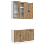 Kitchen Unit LUCCA 4 pcs Artisan Oak Engineered Wood 3438334