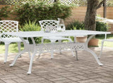 Garden Table White 150x90x72 cm Cast Aluminium 4002805