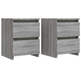 Bedside Cabinets 2 pcs Grey Sonoma 30x30x40 cm Engineered Wood 815330