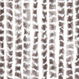 Fly Curtain Taupe and White 100x230 cm Chenille 377406
