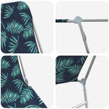 Sunlounger Set of 2 Leaf Pattern 310346