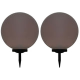Outdoor Solar Lamps 2 pcs LED Spherical 50 cm RGB 277129