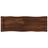 Live Edge Table Top 120 x 40 x 3.5 cm Rectangular Dark Brown 938578
