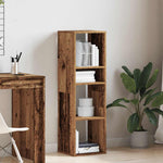 ZNTS Book Cabinet Old Wood 34x31x112 cm Engineered Wood 860290