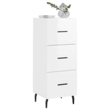 Sideboard High Gloss White 34.5x34x90 cm Engineered Wood 828622