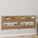 Shoe Cabinet 2 pcs Artisan Oak 81 x 18 x 60 cm Engineered Wood 875025